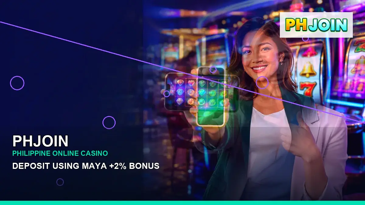 PHJOIN Philippines casino guide with right-framed fantasy online slot games and an adult Filipina casino host