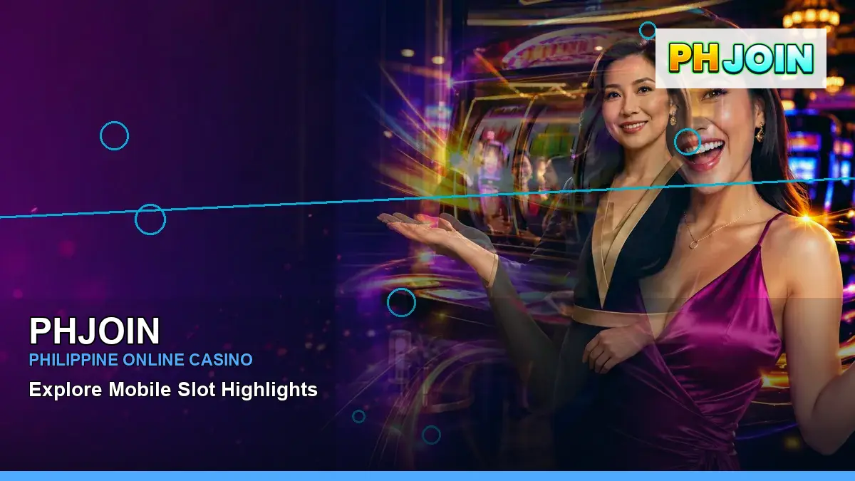 PHJOIN high-energy mobile casino first deposit rewards in a right-framed layout for Philippine players — view 2