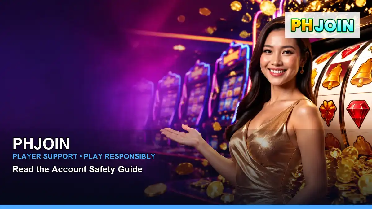 PHJOIN PHJOIN lottery information for Philippine users scene with celebratory jackpot slot games for players in the