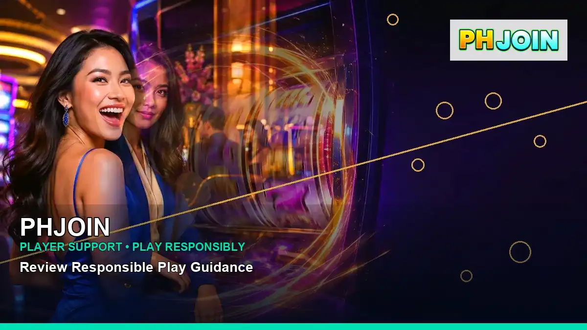PHJOIN high-energy lounge VIP casino rewards in a left-framed layout for Philippine players