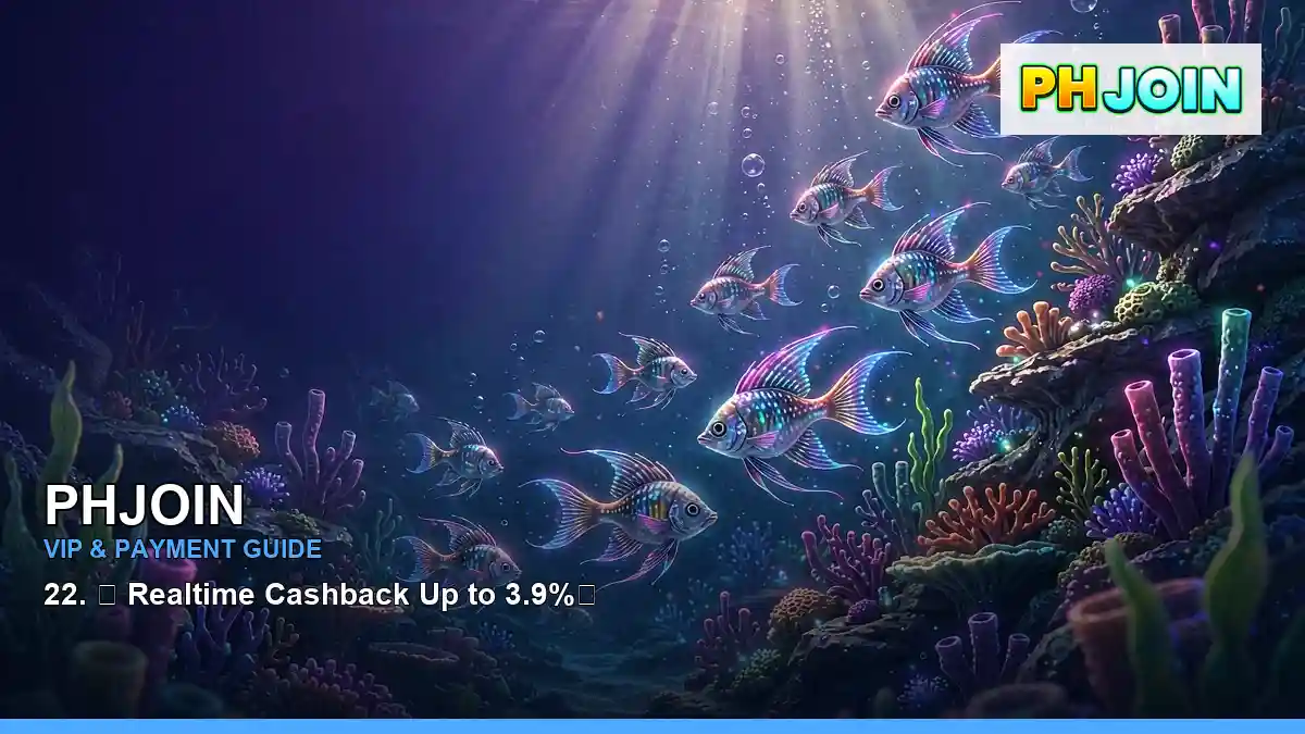 PHJOIN PHJOIN payment information for Philippine users scene with fish school casino fishing games for players in the