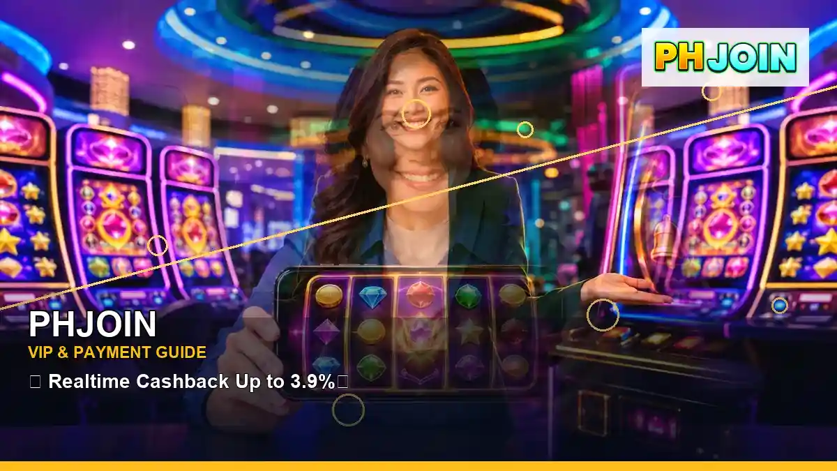 PHJOIN centered VIP casino rewards highlighting mobile-friendly casino play