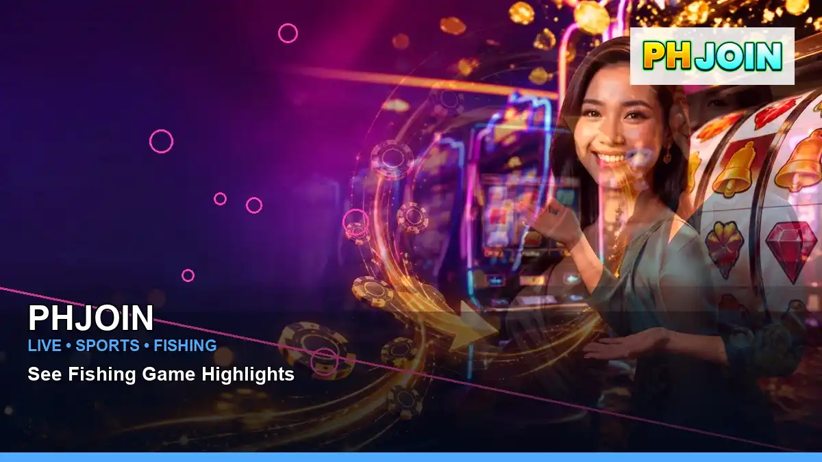 PHJOIN PHJOIN sports events information for Philippine users scene with wide-action neon jackpot slot games for players in